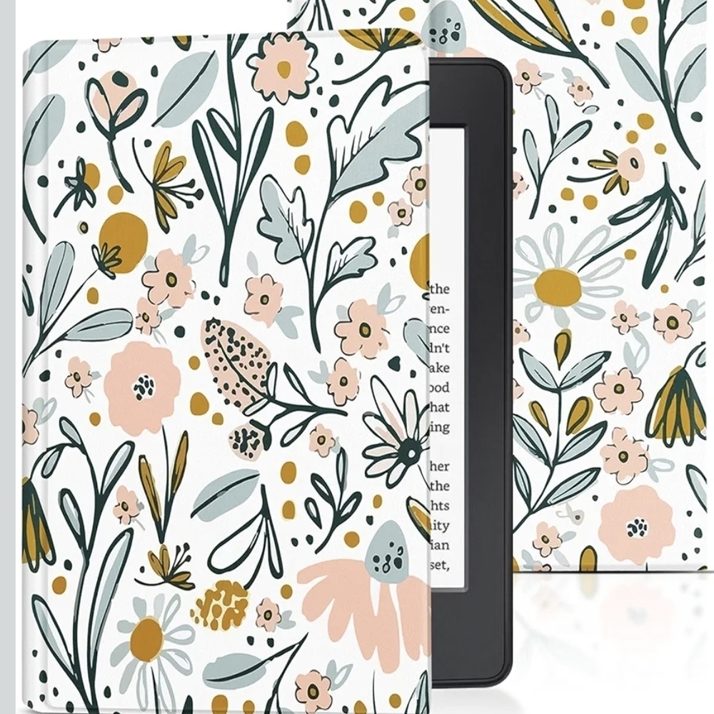 Kindle Paperwhite 10th Gen 6" Floral Pattern Tablet Cover